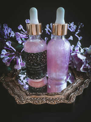Radiate Me: Lilac & Peony Shimmering Bath Oil